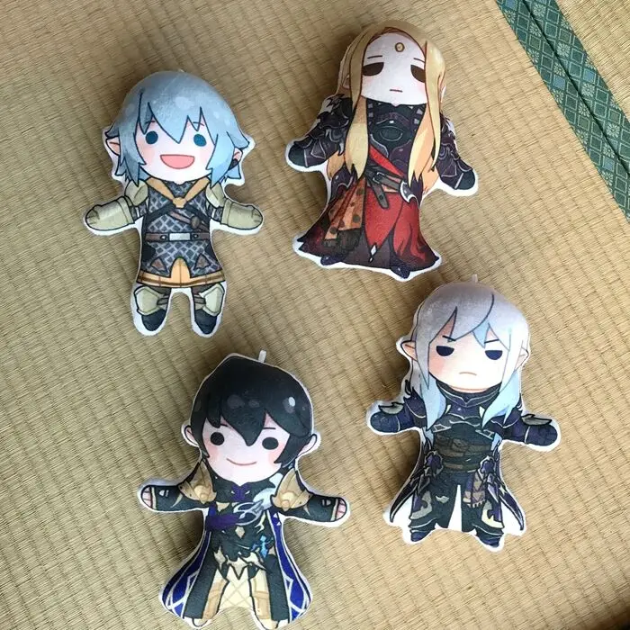 Файнелл фантазия XIV FF14 HAURCHEFANT брелок с миньоном для ключей Ремешок 2 боковыми