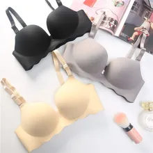 Plus Size Women's Bra Female Sexy Lingerie Detachable Straps Bras Gathers Wire Free Comfort Beautiful Underwear C Cup Bralettes (3)