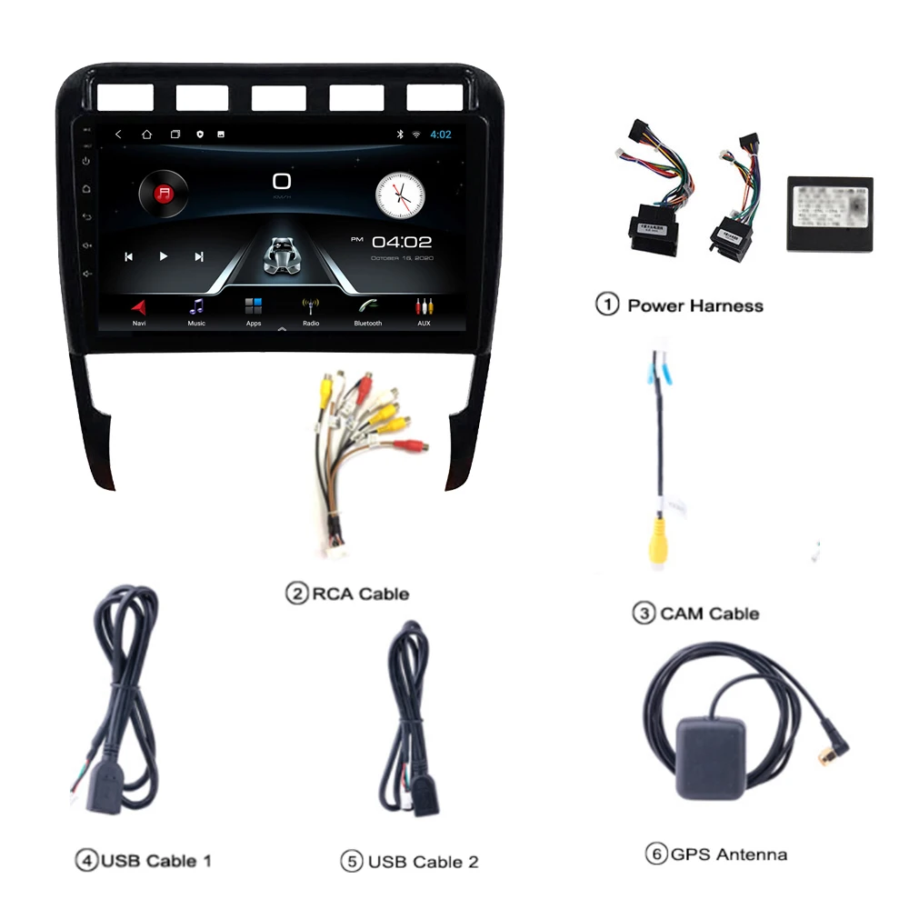 

Eastereggs 2DIN Android Car Radio For Porsche Cayenne 2002-2010 WIFI GPS Navigation FM Bluetooth Car Multimedia Player Head Unit