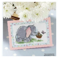 cd024 14ct cross stitch kit card package greeting card needlework embroidery crafts counted cross stitching kits christmas gift
