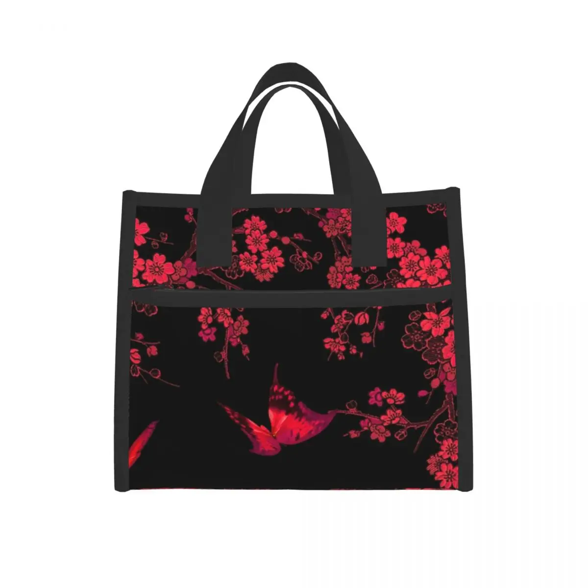 

Сумка для ланча с бабочкой для девочек и женщин, Холщовая Сумка-тоут в горошек для обеда, сумка для работы и школы