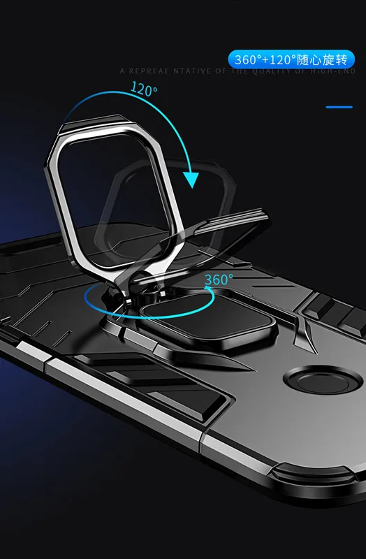 Xiaomi Mi 9 Lite A3 Lite Гибридный противоударный бронированный автомобильный чехол для телефона с кольцом-подставкой для Mi A3Lite 9 Lite CC9 CC9E чехол-Кобура