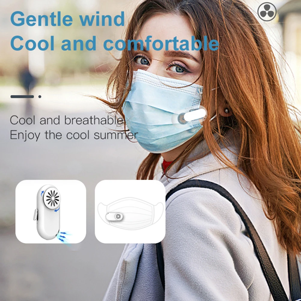 Вентилятор для лица персональный дыхательный охладитель переносной очиститель