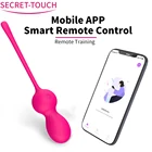 Вибратор для женщин, вагинальный шарик Кегеля с дистанционным управлением через приложение, 9 частот, интимные игрушки для женщин
