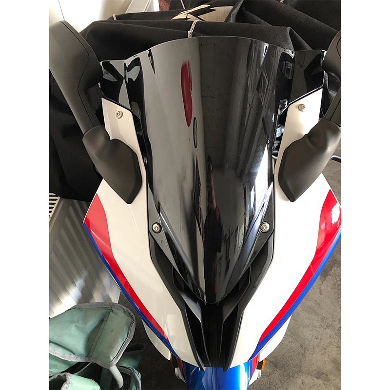 For BMW S1000RR S 1000 RR 2019 2020 2021 Motorcycle Parts Double Bubble Front Windscreen Windshield Shield Wind Deflector | Автомобили и