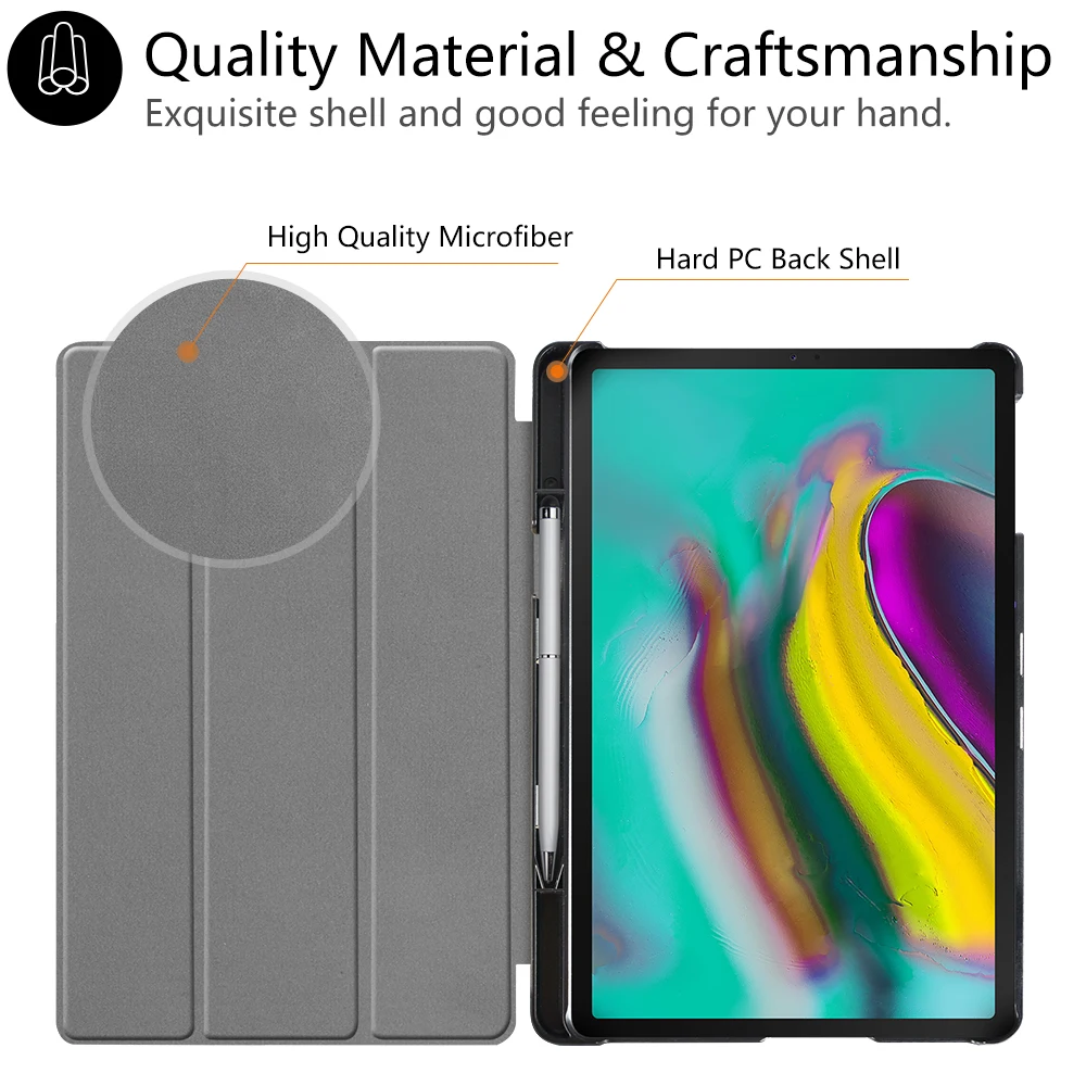Чехол для планшета 10 5 дюймов samsung Galaxy Tab S5E SM-T720 T725 2019 роскошный защитный чехол +