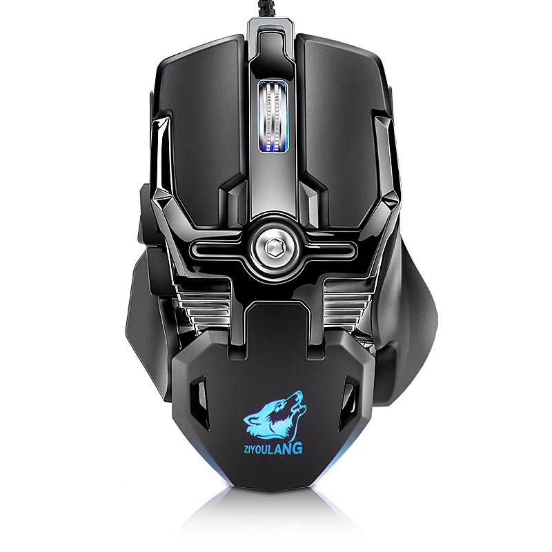 6400 dpi профессиональная компьютерная игровая мышь dpi Регулируемая Rgb подсветка 8 кнопок Проводная Механическая компьютерная электронная Спортивная мышь для ноутбука