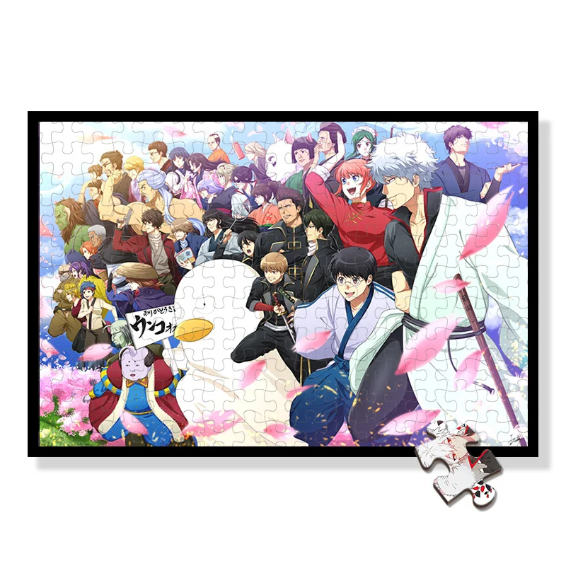 Пазл Gintama 300 500 1000 штук для взрослых Саката гинтоки деревянное украшение картина