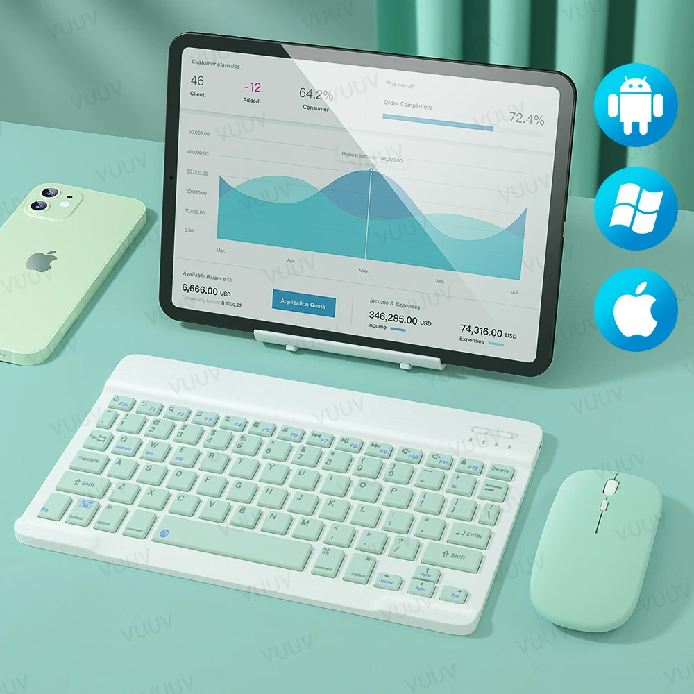 

Для iPad клавиатура мышь для iPad Air 3 4 7-го 8-го поколения Pro 11 12,9 Bluetooth совместимая клавиатура для планшета Android Windows