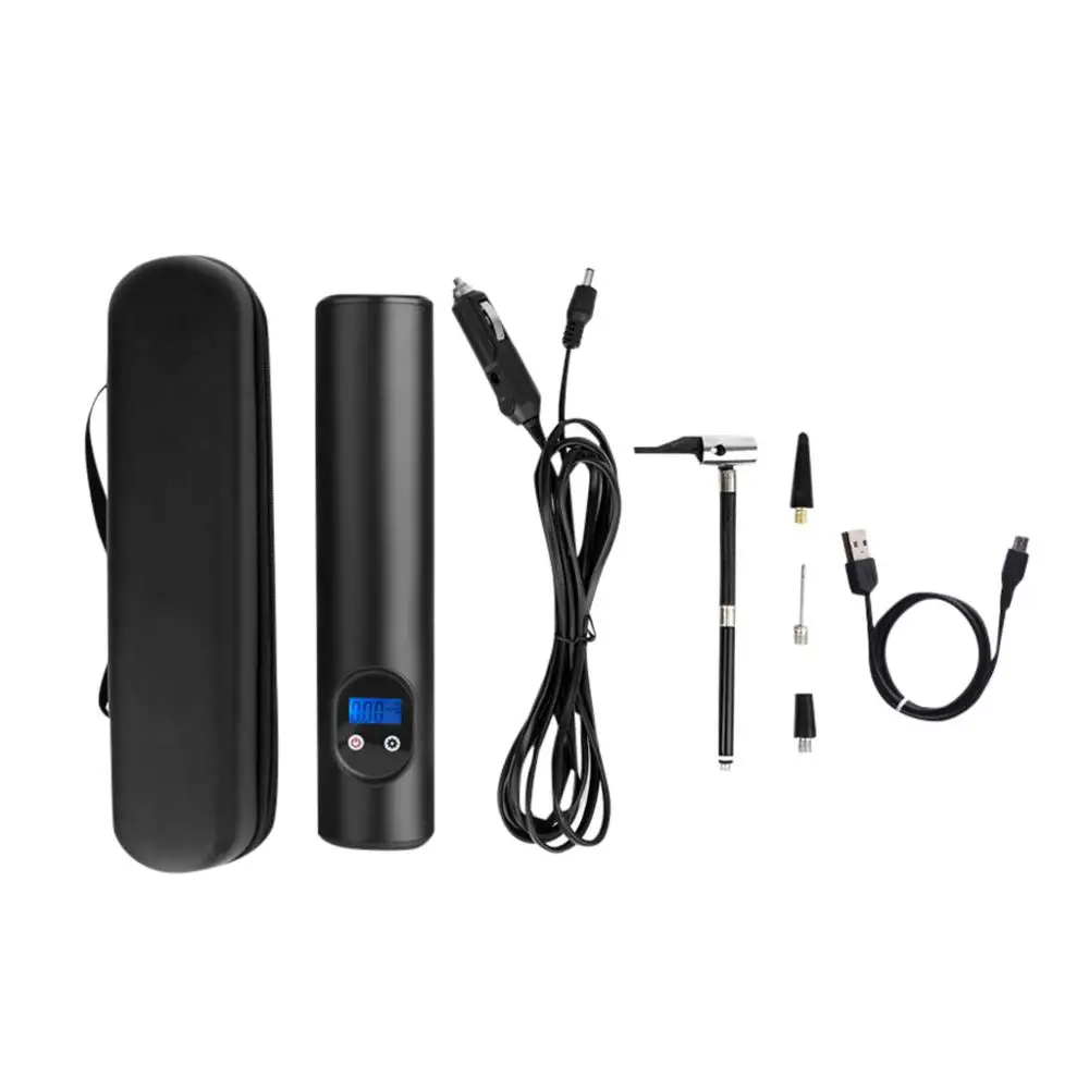 Воздушный насос 45A12 с ЖК дисплеем для велосипедных шин портативный беспроводной