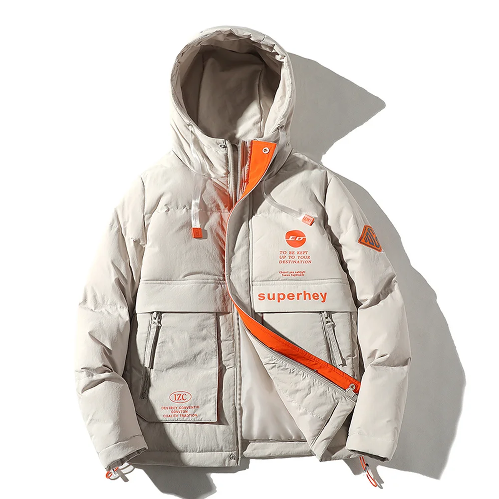 

Куртка Covrlge Мужская зимняя, теплая, водонепроницаемая, с капюшоном, с большими карманами, MWM109