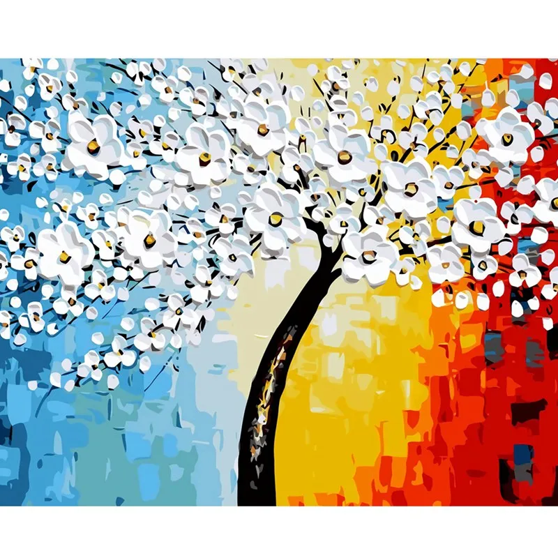 

DIY Oil Painting Flamingo Picture Handpainted Christmas Crafts for Adults Paints By Number Kits On Canvas Picture Home Decor