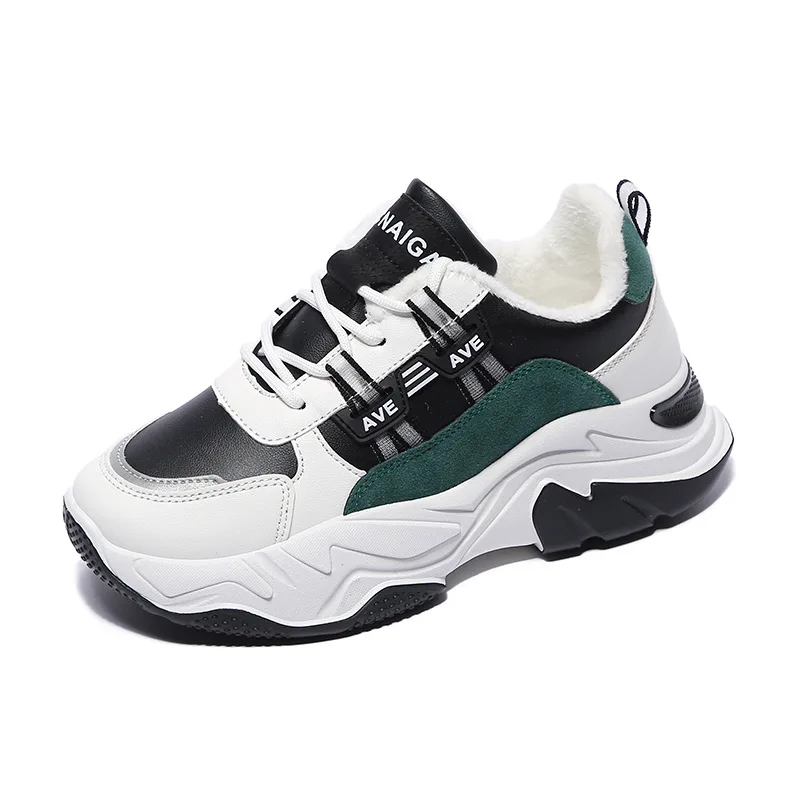 

Women's Chunky Sneakers Thick Bottom Platform Vulcanize Shoes Fashion Breathable Casual Running Shoe for Woman Female 2020