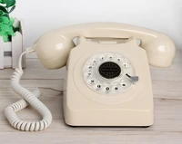 Classic Antique Retro Phone Vintage Old Fashon Desktop Telephone Analog Old School Phone with Cord For Home Office Hotel