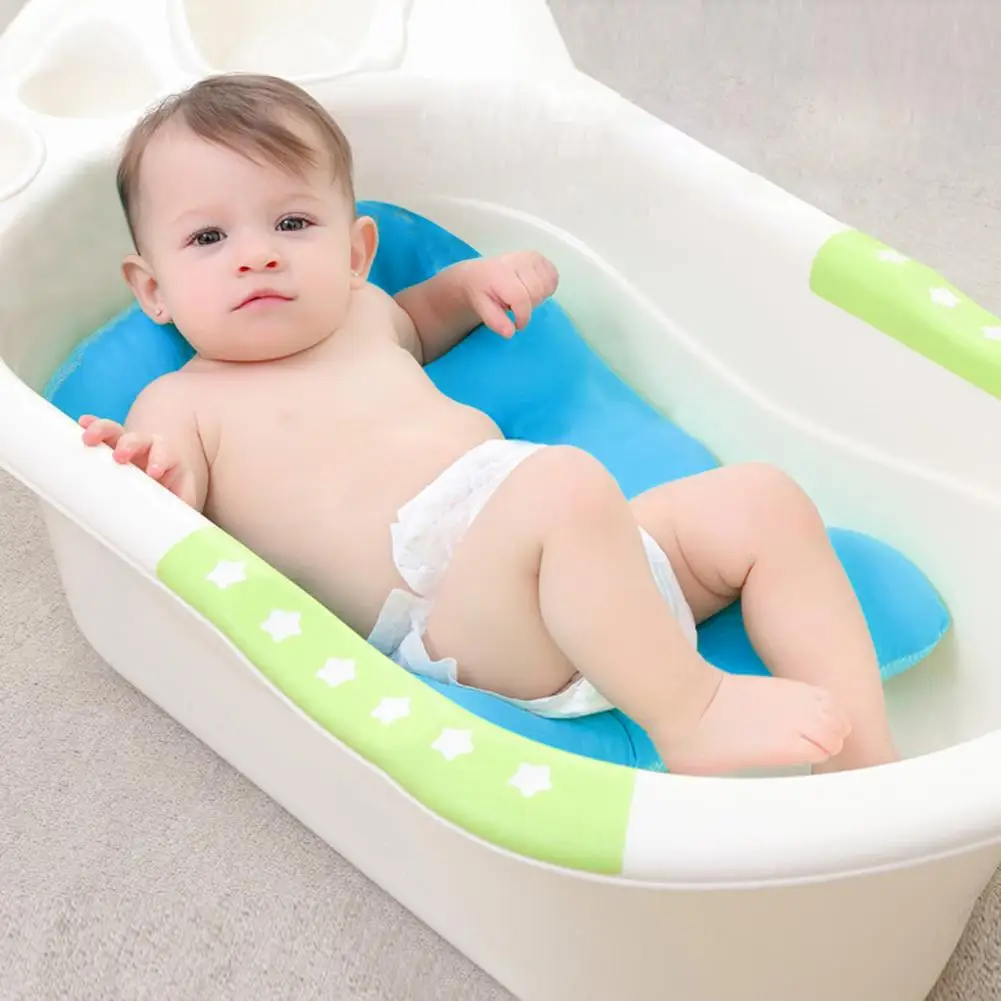 

Newborn Bath Floating Pad Mat Baby Bath Tub Pad Baby Shower Portable Air Cushion Bed N NewBorn Safety Security Bath Seat Support