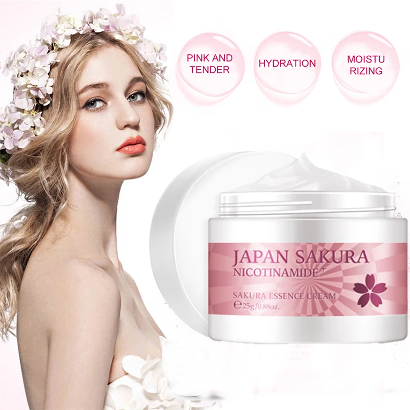 Вишневый цвет эссенция крем для лица питательный увлажняющий контроль жирности