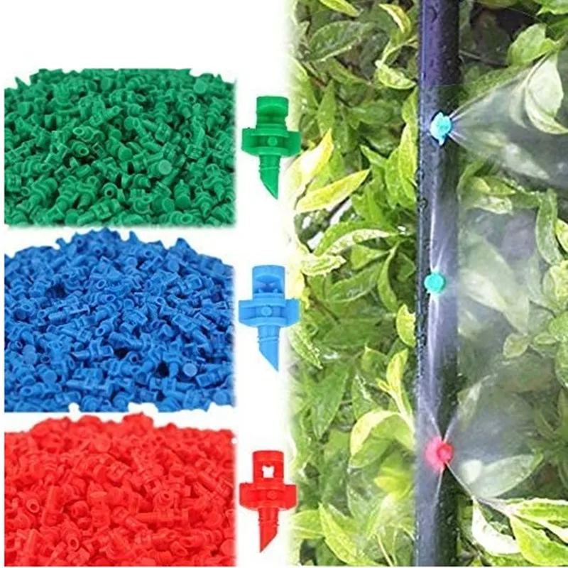 

500 шт. рефракционная насадка на 360 градусов, сопло для Орошения садовых растений, распылитель тумана, фитинги для капельного орошения