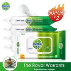 Dettol 50 шт. * 2 гигиенические влажные салфетки одноразовые кожу лица и тела персональные очищающие салфетки для очистки Уход за здоровьем, способный преодолевать Броды для взрослых детей