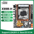Материнская плата Jingsha X99, M-H, процессор LGA 2011-3 V3, M-ATX DDR4, ОЗУ, поддерживает комплект Xeon E5 2678 2620 2650 V3 SSD M.2 SATA 3,0