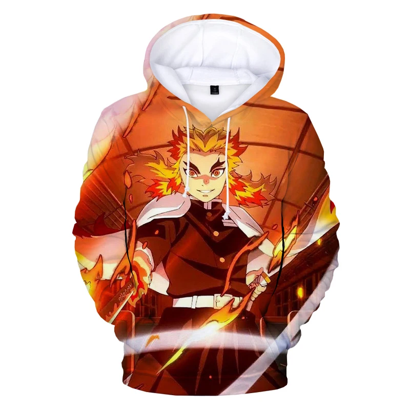 

Casual 3D Printed Demon Slayer Hoodies Sweatshirts Men Women Pullovers Fashion Anime Kimetsu no Yaiba Hoodie Autumn Boys Tops