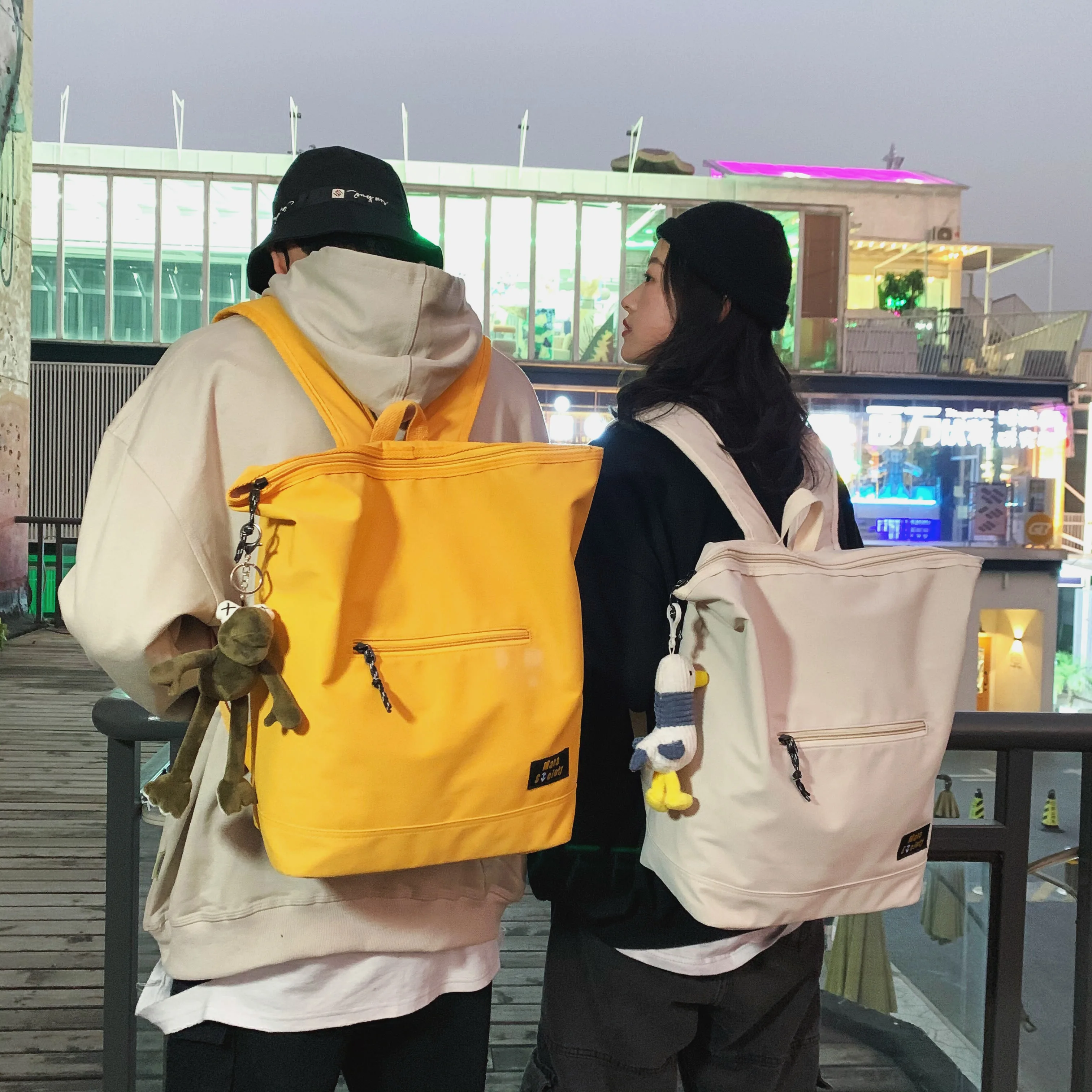 

Korean Style Cotton Backpack Man Women plecak na laptopa damski mochila para adolescentes Middle School Students teenage girls