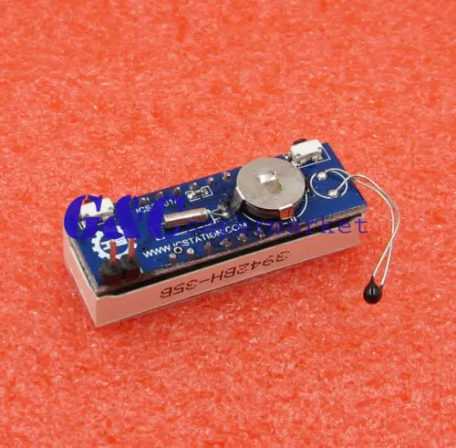 

10PCS New Car LED Digital tube Clock Voltage Detector Temperature Detection diy electronics