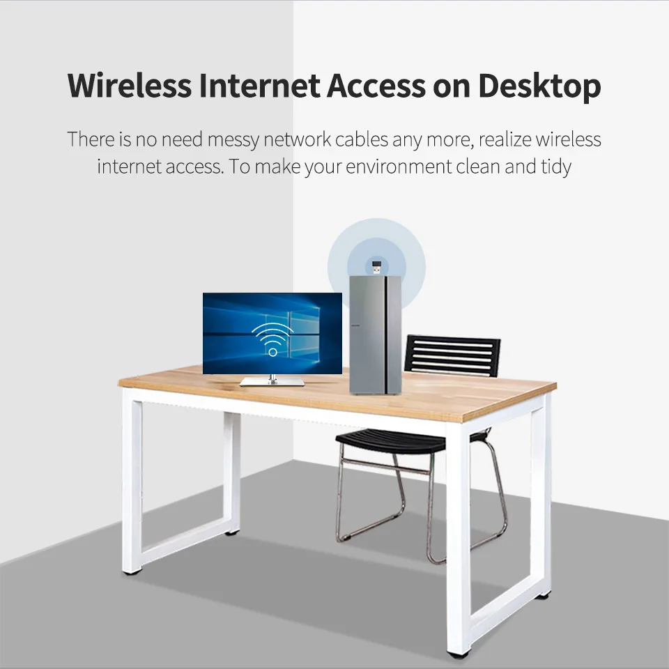 USB Wifi адаптер 650 Мбит/с беспроводная сетевая карта Ethernet приемник LAN AC