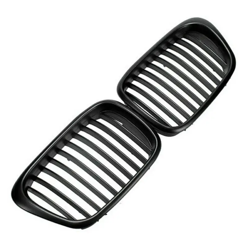 Передняя Черная Широкая решетка для радиатора BMW E39 5 series 1997 1998 1999 2000 2001 2002