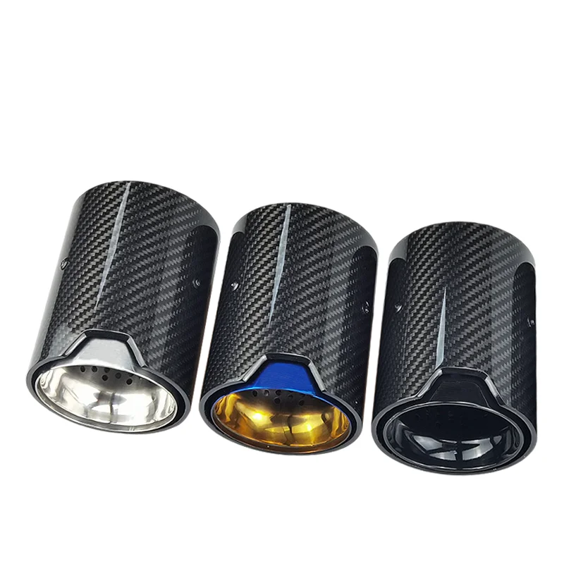 genuine SUMSOO 1PCS fit for  M2 F87 M3 F80 M4 F82 F83 exhaust modified Suitable   cars carbon fiber tail Muffler pipe tips images - 6