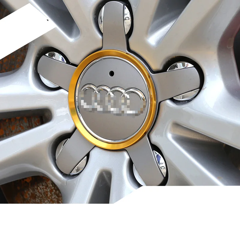 Lsrtw2017 Алюминий колесные диски из сплава, Хуп кольцо Планки для Audi A3 A4 A6 Q3 Q5 аксессуары для авто