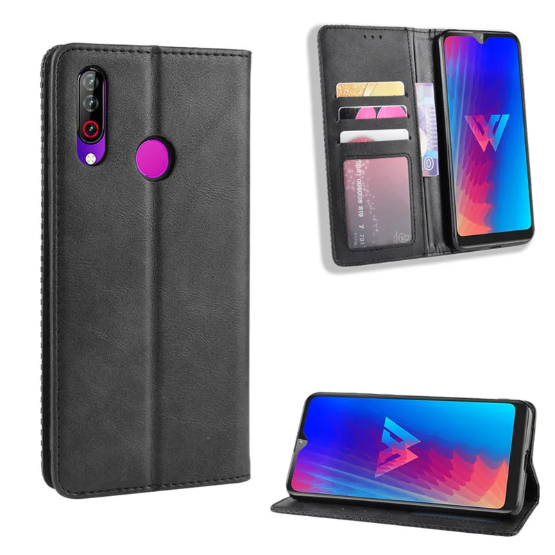 Ретро Тонкий кожаный флип чехол для LG W30 подставка Магнитный книжка LMX440IM W 30 2019