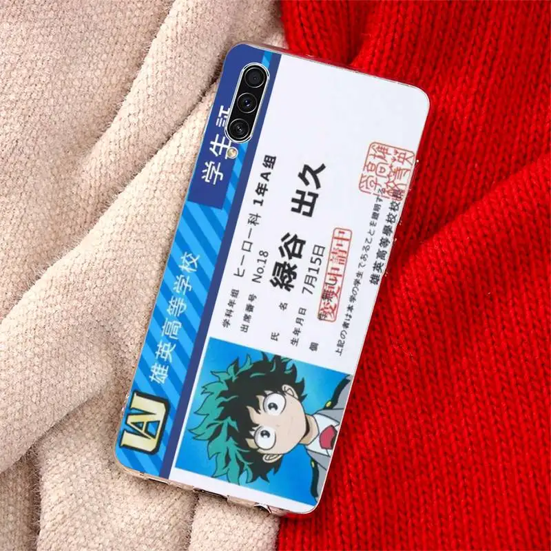 

My hero academia Cartoon Anime Phone Case For Samsung Galaxy S5 S6 S7 S8 S9 S10 S10e S20 edge plus lite