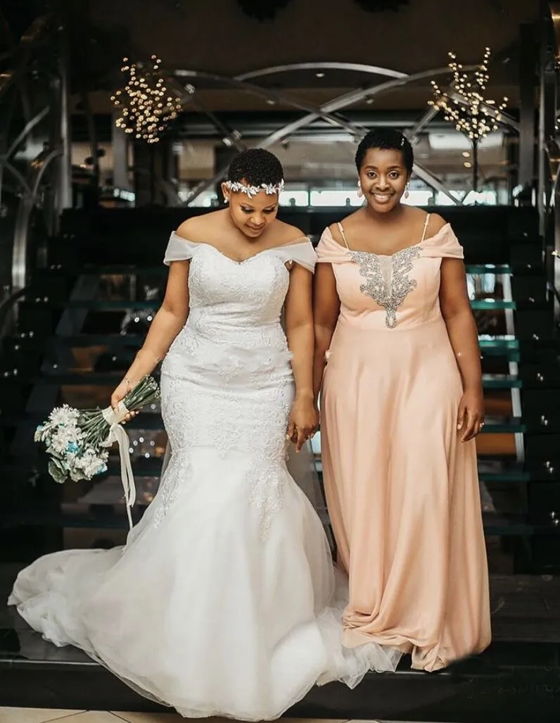 Новейшие Африканские свадебные платья JIERUIZE в стиле русалки с открытыми плечами и