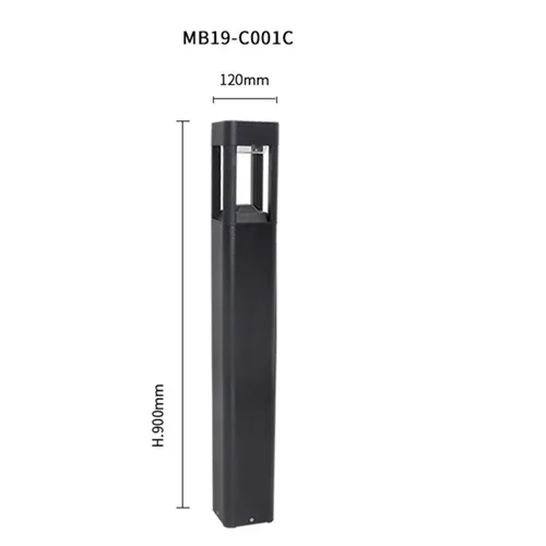 COO1 A (90cm) Горячая водонепроницаемый IP65 светодиодный газон лампы COB светодиодный чип светодиодный фонарь в виде столбика для ландшафтного сада двора квадратный наружный светильник - Испускаемый цвет: COO1 A (90cm)