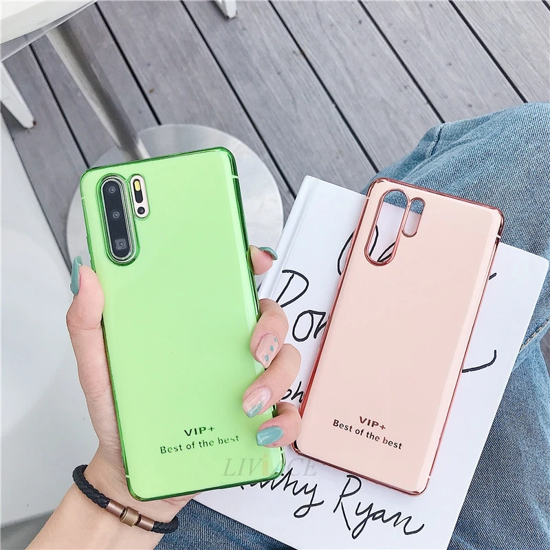 Роскошный мягкий чехол из ТПУ с покрытием для huawei p30 pro p20 lite mate 20 30 honor 9 10 lite 8x p smart y9 nova 3 3i силиконовый чехол