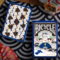 bicycle maneki neko playing cards blue lucky cat deck uspcc collectible poker magic card games magic tricks props for magician