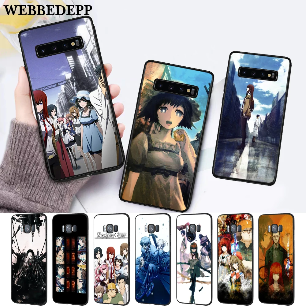Классический силиконовый чехол Steins Gate amine для Samsung S6 Edge S7 S8 Plus S9 S10 S10e M10 M20 M30