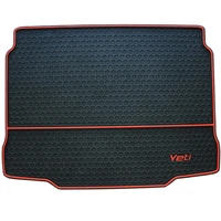 free ship car trunk mats for skoda yeti rubber carpets waterproof easy to clean after the warehouse
