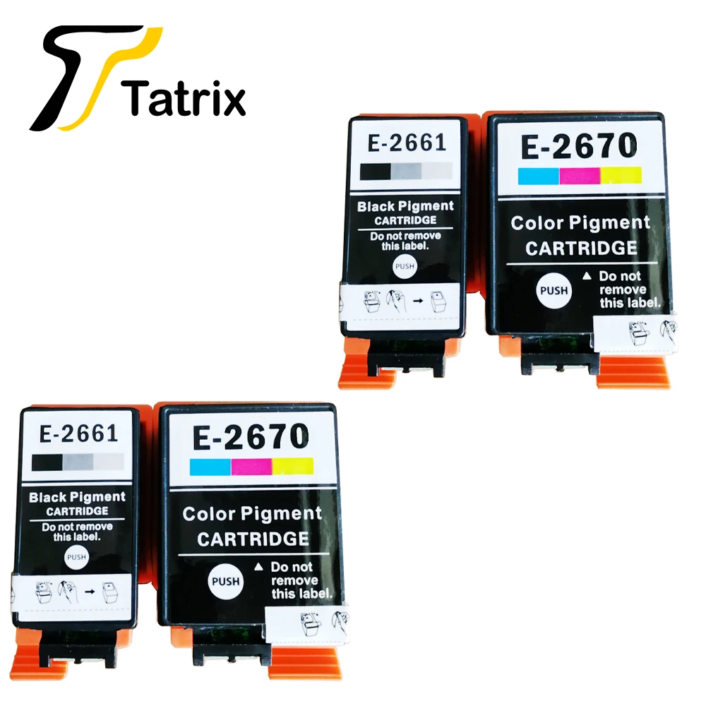 Совместимые чернильные картриджи Tatrix для T2661 T2670 T266 T267 зеркальные Epson