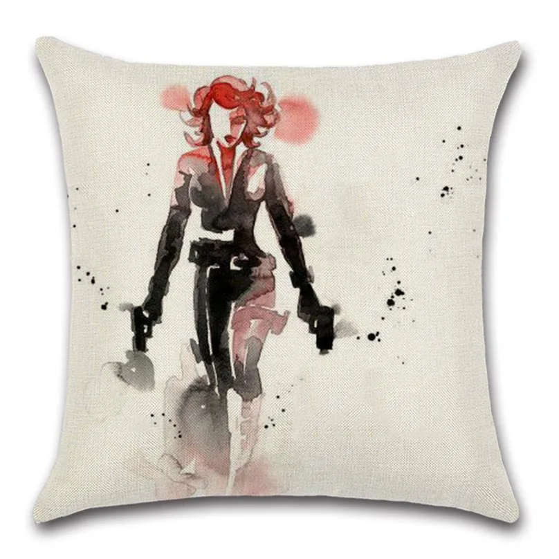 

Superhero Ink style Printed Cushion Cover Decorative Home Throw sofa chair seat friend bedroom Kids gift pillowcase