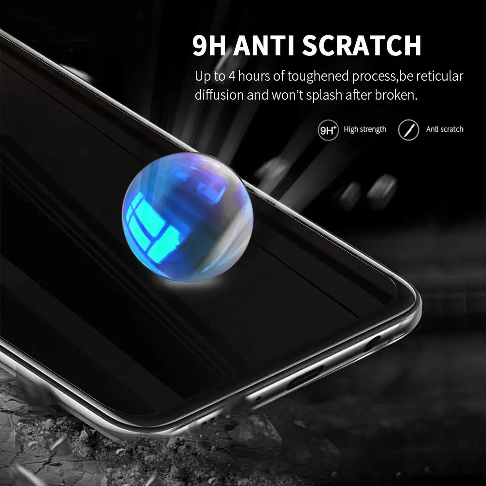 9D полное покрытие черное конфиденциальность для SAMSUNG Galaxy S10e антибликовое