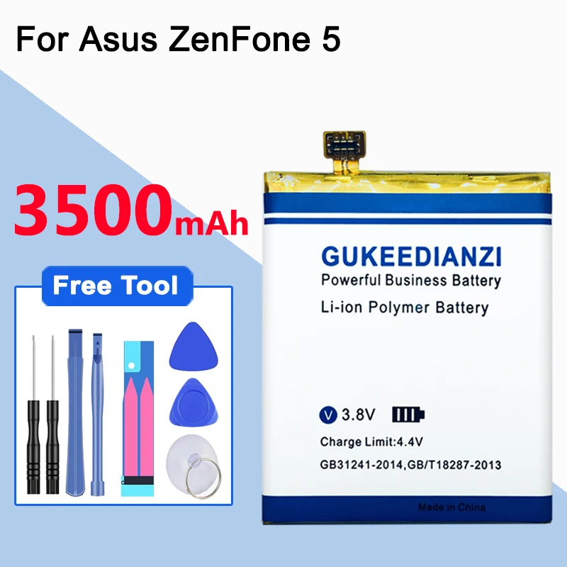 GUKEEDIANZI 35050 мА/ч, мобильный телефон Батарея C11P1324 для Asus ZenFone 5 A500G A500 A500CG A501CG A500KL ZenFone5 батареи