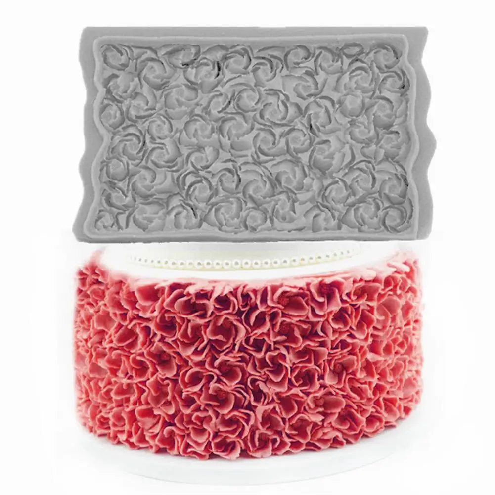 Маленькая розетка и маленькая Орхидея силиконовая форма для помадки инструмент