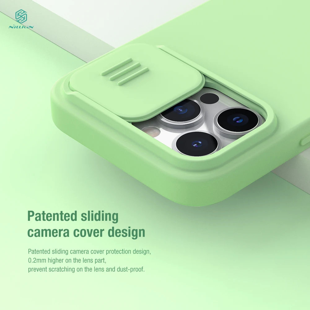

For Iphone 13 pro Case Cover NILLKIN CamShield Silky Silicone Case For Apple iPhone 13 Pro Cover High Quality Anti-skid Cover