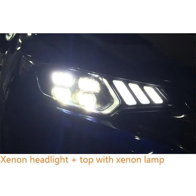 MODEL D Указатель поворота, Стайлинг, Automovil, Drl, Led Assessoires, дневные ходовые огни, передние противотуманные фары, автомобильные фары в сборе, 18 для Honda Fit - Цвет: MODEL D