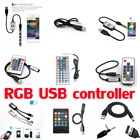 RGB USB ИКRFwifi Bluetooth-совместимый пульт дистанционного управления музыкальный светодиодный диммер контроллер 5-24 В для светодиодных лент 3528 5050 RGB