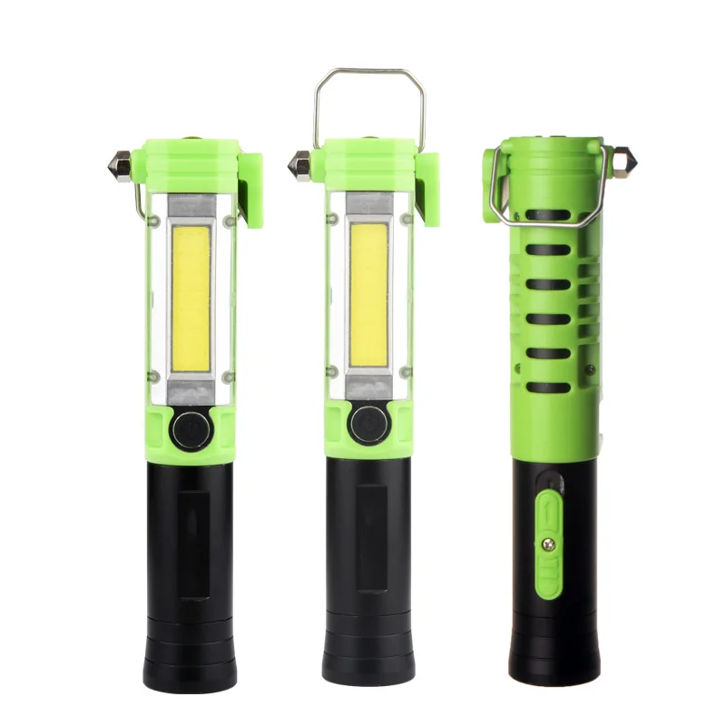 

XANES 30W COB+LED 5Modes LED Work Light USB Rechargeable Outdoor Camping Emergency Flashlight LED Torch With Safety Hammer
