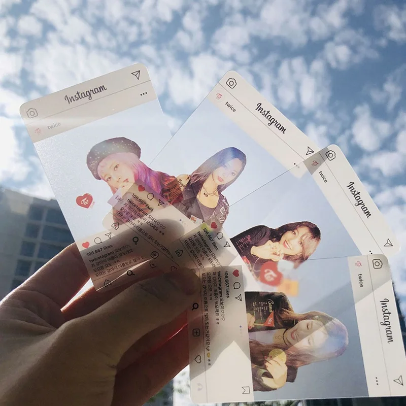 

9Pcs/Set Ins Transparent Lomo Cards MINA Fans Collections K-pop TWICE New Album Yes Or Yes Photo Card