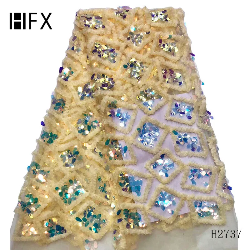 HFX 2019 Новый дизайн африканская кружевная ткань высокого качества французский