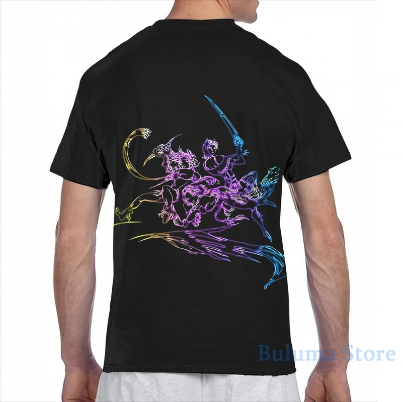 FINAL FANTASY ° Final Fantasy X-2 неоновый логотип для мужчин футболка женская целиком